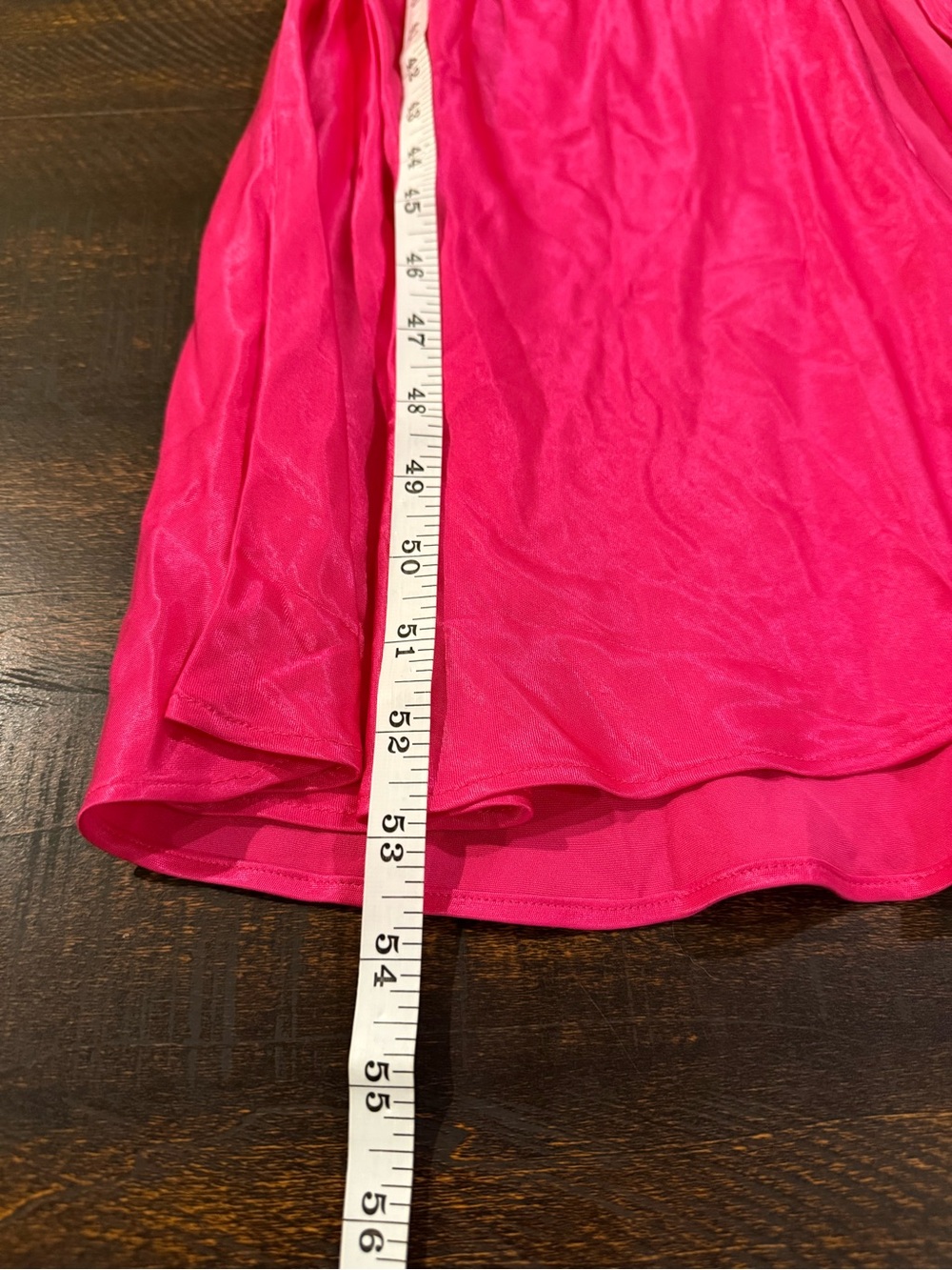 NWT Zara Fuchsia Satin Wrap Maxi Slip Dress Ruched Side Medium - Picture 12 of 13